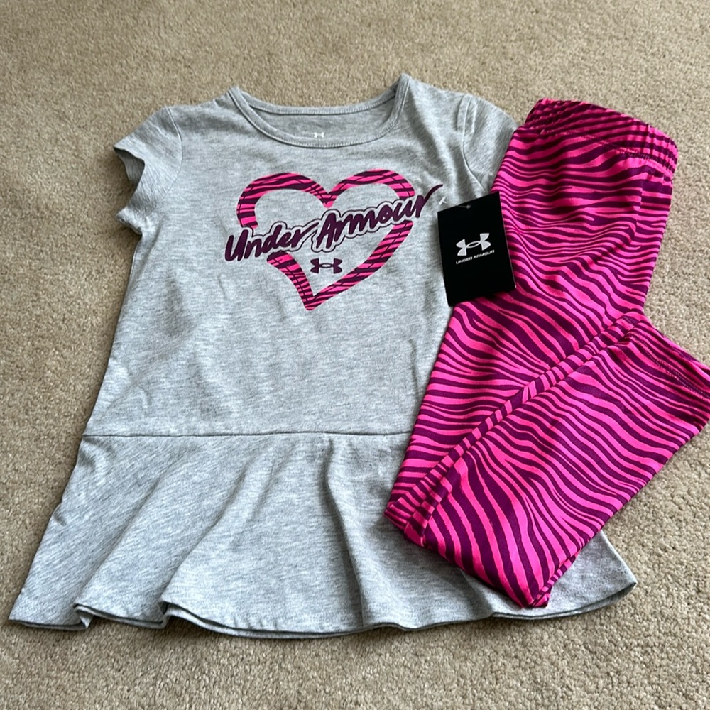 Underarmour girls leggings set
